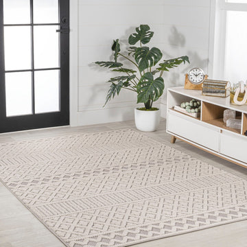 Ormond High-low Modern Trellis Geometric Area Rug